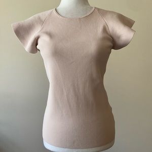 Akris Punto Short Sleeve Blouse Pink 8